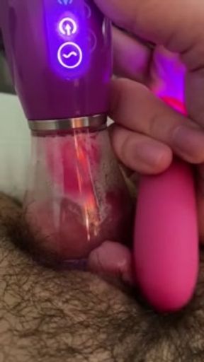 Cum 4 times w/ licker, sucker, pumps, and vibrators