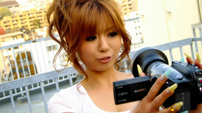 Charming Japanese Chick Wears A Vibrator In Her Shorts