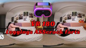 Black leggings asscrack farts in VR 180