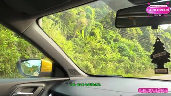 SkinLovers' Goth Goddess Rides Big Cock in Sports Car
