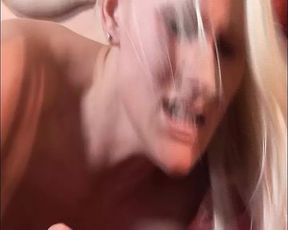Super hot German MILF with blonde hair gets filled by a thick cock