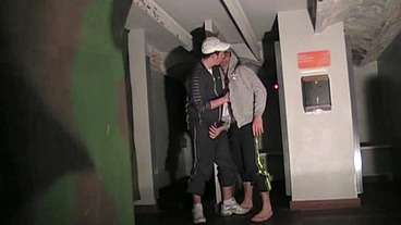 283 gay submissed to the sneakers of straigth scally boy in jogging