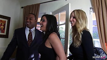 Cougar Wife talk to Cheating Interracial Fuck with Big Black Cock Stranger by her best Friend when husband is away
