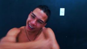 Latin Male, Marcos Plays with His Dick