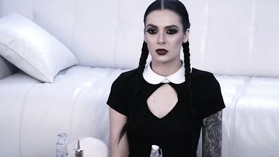 BURNING ANGEL Marley Brinx Summons a BIG DICK & Rips Fishnets