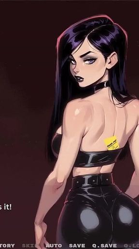 My New Girlfriend Taboo Hentai Game Ep. 41 BDSM Spanking with My Goth GF!