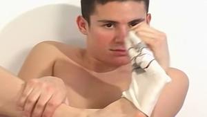 FootFriends.com: Sean in socks goes for sloppy fucking