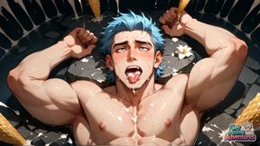 Blue-blasted Muscle's Desert Cum Blast: Amazing XXX Porn!