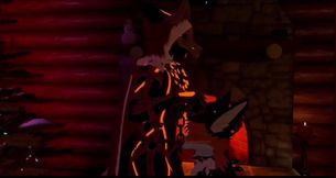 Krampus wrecks fox boy on Christmas in VRChat