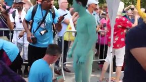 Little Hulk In Ny Body Painting Day Boys Porn