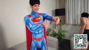 X Superman Sexy Costume Roleplay With Spider Man