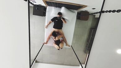 Beautiful Latina takes thick cock in her ass at the motel