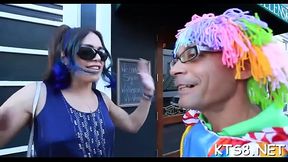 Huge cock for tight tranny'_s ga