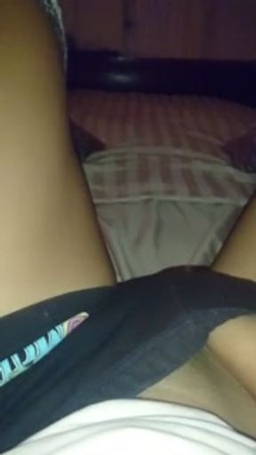 Listen my wet little pussy as I make myself cum in my panties!