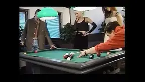 Fucking party on the pool table