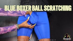 Humiliating Cuckold Tease: Watch Me Get My Balls HANDLED in Bright Blue Boxers