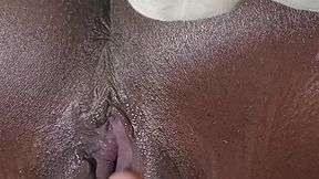 LOUD FART WARNING ⚠️⚠️⚠️ ebony teen lpv got creampie orgasm and fart loud while masturbating