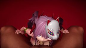 Masked Hentai Goddess Rides Dick Hard For Intense CG Orgasm