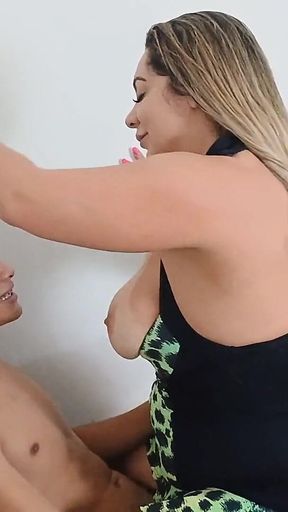 My MILF Stepmom Brought Me a Snack and Ended up Catching Me Masturbating and Asked to Fuck Her Ass