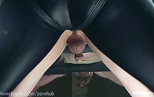 Muscled Dominatrix Wrestles Slaveboy