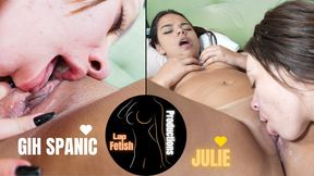 SUCKING MY BUSTY GIRLFRIEND'S PUSSY #FULL VIDEO #LESBIAN #WITH TRANSLATION