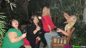 Jenna and Noelani are enjoying kissing and fucking in the kitchen