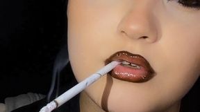Slow Smoking 2 Sobranie Black with Dark Glossy Lips