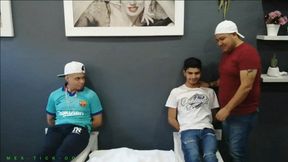 Welcome To The Gag Game: Twinks Alle & Diego Chaka Are Trying On Different Gags While Getting Humiliated By Merciless Full Body Tickling Of Master Fercho. Watch Them Squirm & Getting Their Mouth Stuffed!