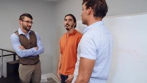 BigDicksAtSchool.com: Tim Hanes together with Damien Kyle threesome in the school