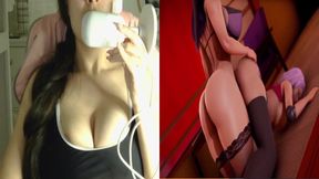 Futa wrecks tight cunt with massive cock hard rough POV