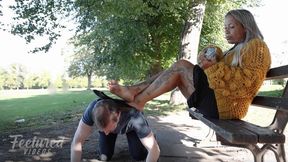 You're my park footstool