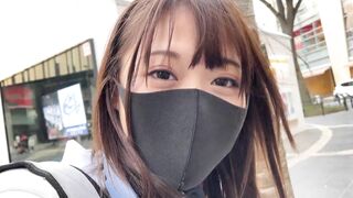 ハメ撮り おっとり無毛JK18歳！ サラリーマンと放課後寄り道Ｐ活セックス ！パイパンまんこに無許可で中出し！ ハメ撮り 制服 素人 中出し 個人撮影 美女