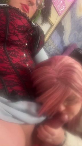 Miss Blue Sucks and Fucks Blakely Morningstar