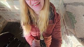 Erster Outdoorfick Des Jahres an Burgruine