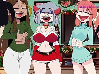 Xmas Cartoon Fuck ⋆ Audrey Takes It Raw on the Couch ⋆ FULL HD Anime