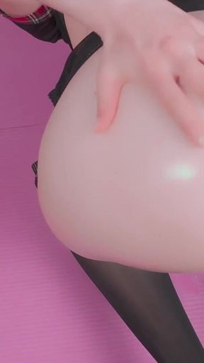 Ritzy Rain Stretches Her Slutty Butthole with Toys, She Take Them From Ass to Mouth and Squirt in the End