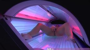 Petite Beauty Enjoys a Private Moment in the Solarium