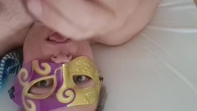 Jerk and cum in my mouth