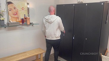 fucked raw by sexy blond in locker room at the sport