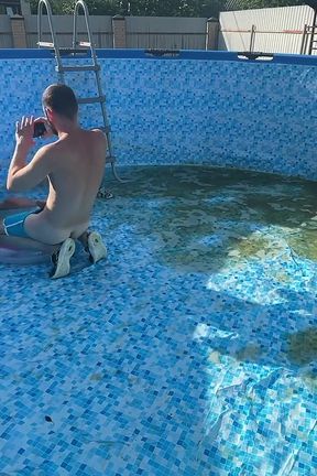 The Head of the House Fucked the New Pool Boy Right There