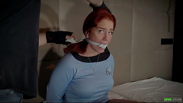 Cute red head cadet tied up and gagged by her trainer EP 1