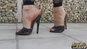 Extreme High Heels Mules