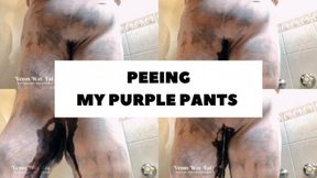 SSBBW PEEING PURPLE PANTS 1080
