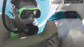 Girls underwater having hardcore sex with Polina Rucheyok
