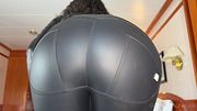 Cum for leather mommy JOI - Ebony Goddess Luna Law wearing tight leather pants, biker jacket and boots tells you how to stroke that cock