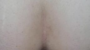 Bouncing my ass on his uncut cock