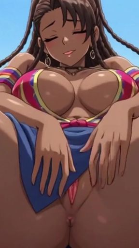 Black African Girl Masturbating Her Bushy Wet Cunt   Clip 1