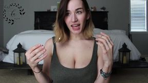 Big tit girlfriend begs for facial