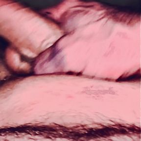 Swinging my semi hard cock around