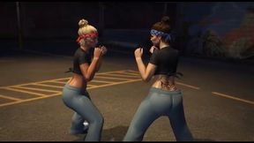 Bitches fighting